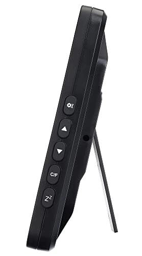 Levenhuk H80 Orologio-termometro Multifunzione Digitale con Termometro Igrometro Sveglia Calendario Schermo Grande Retroilluminato Alimentazione a Batteria colore Nero