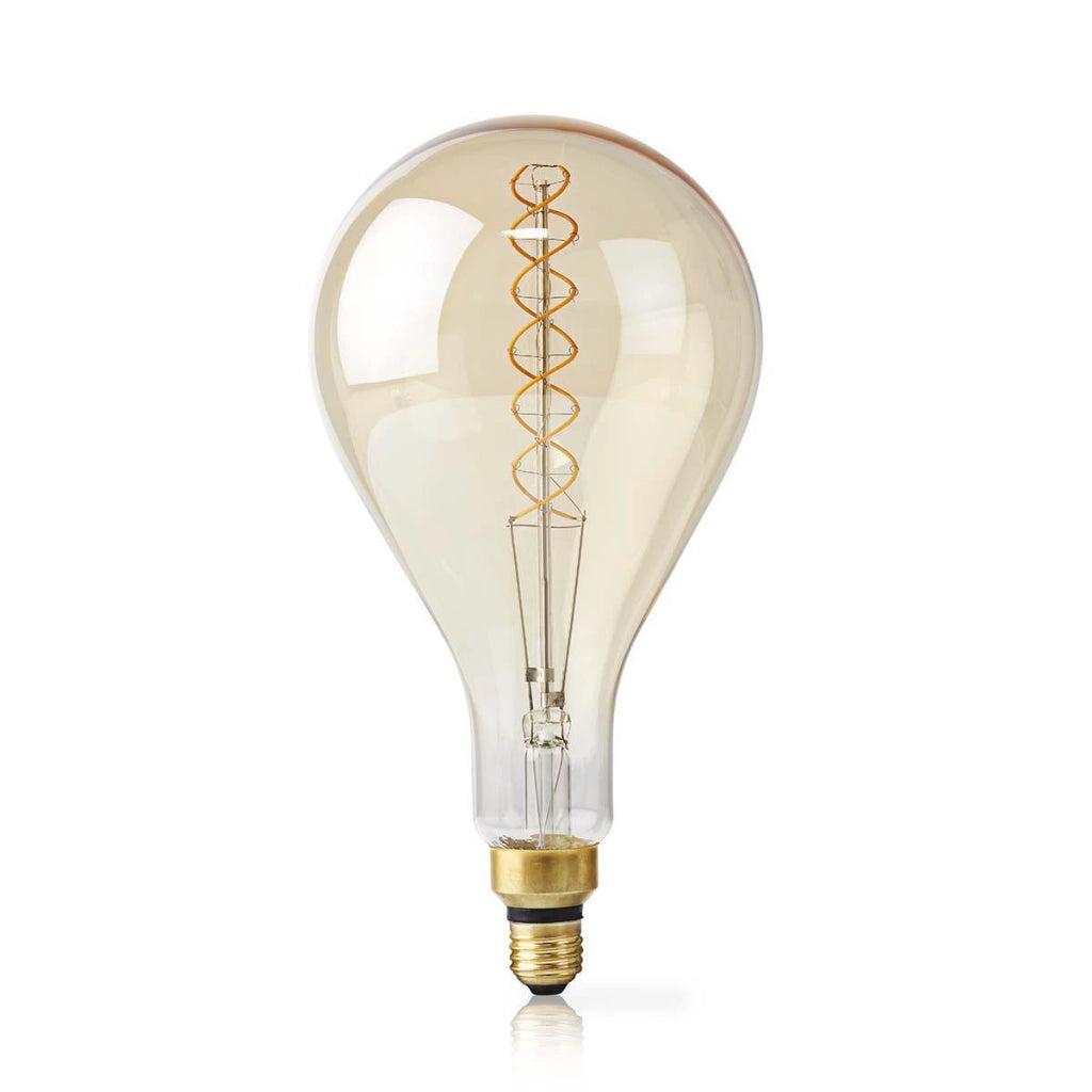 E27 A160 5W 280lm 2000K Dimmerabile Lampadina a filamento di vetro vintage LED Trasparente Nedis