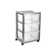 Stefanplast Cassettiera 3 Cassetti 40X40 H 63 Silver