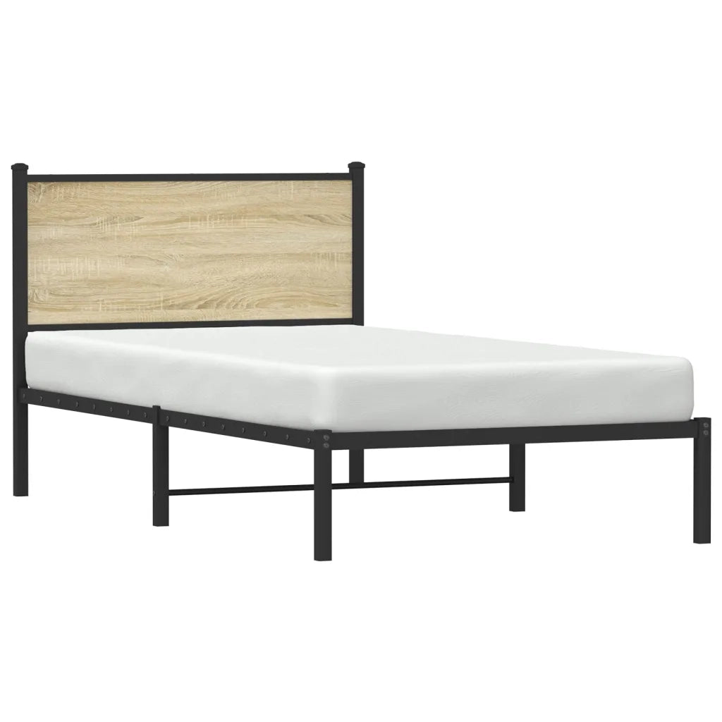 Giroletto senza Materaso in Metallo Rovere Sonoma 107x203 cm 4007712