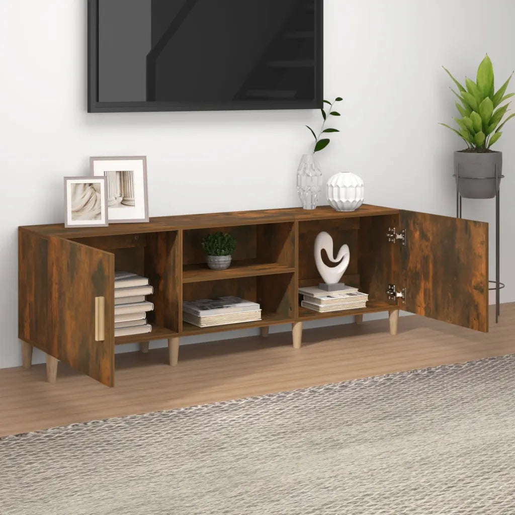 Mobile TV | Armadietto TV | Mobile Porta TV Rovere Fumo 150x30x50 cm in Legno Multistrato