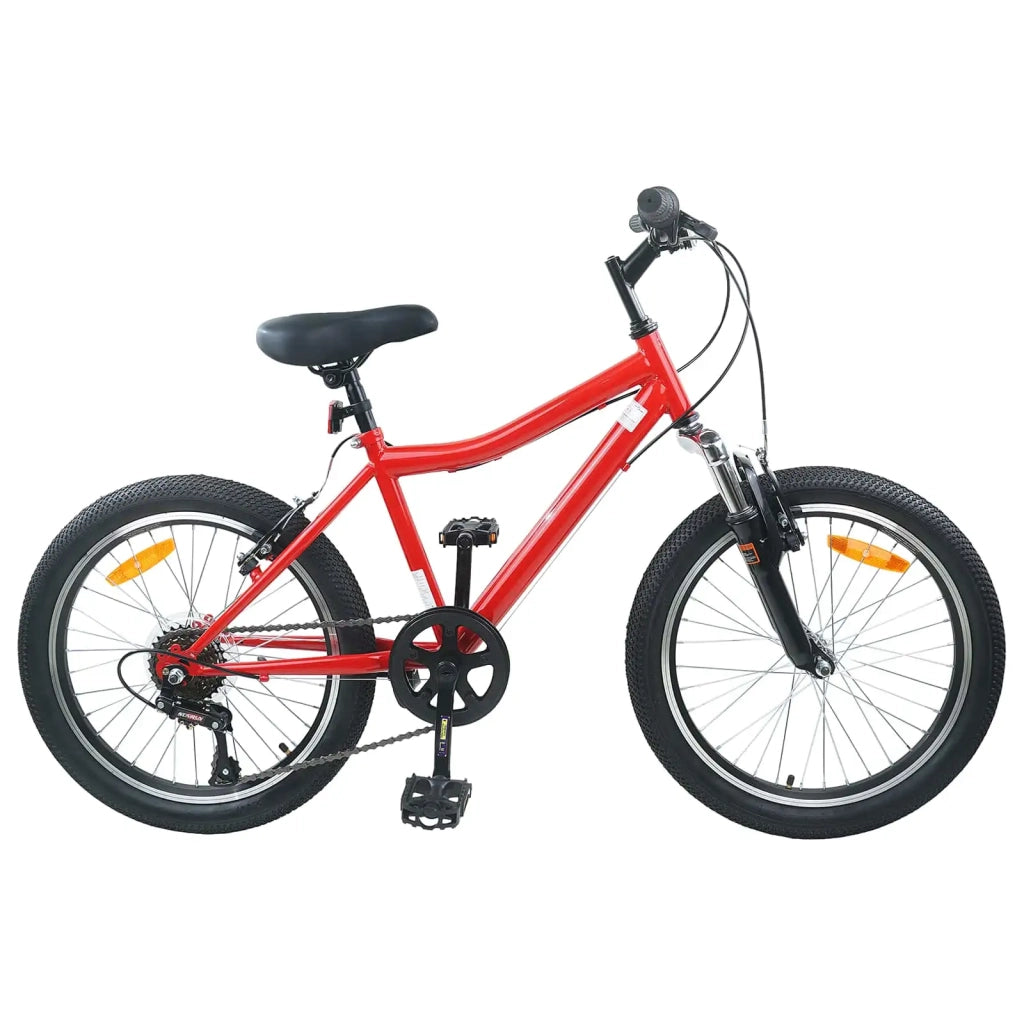 Bicicletta per Bambini | Bici per bambini 24 Pollici 6-Speed per 8-12 anni Rosso