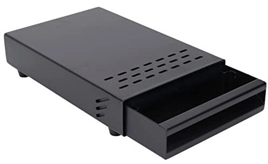 Cassaforte per Caffè in Acciaio Inossidabile - Cassa con Lato Rimosso - Box per Caffè e Zucchero - Sostenibile - Facile da Pulire - Alta Capacità di Carico - Cassaforte per Caffè con Chiusura a Scatto