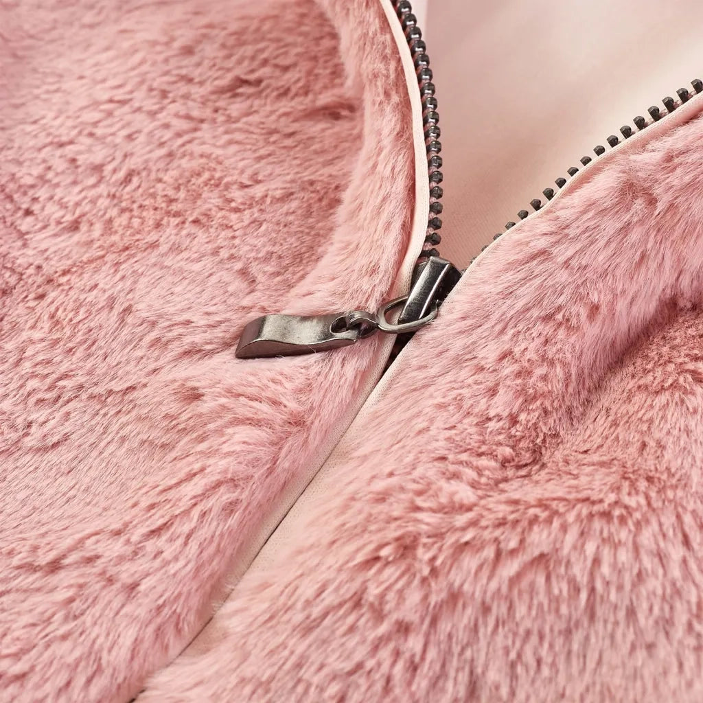 Cappotto per Bambini in Pelliccia Sintetica Rosa 92 13859