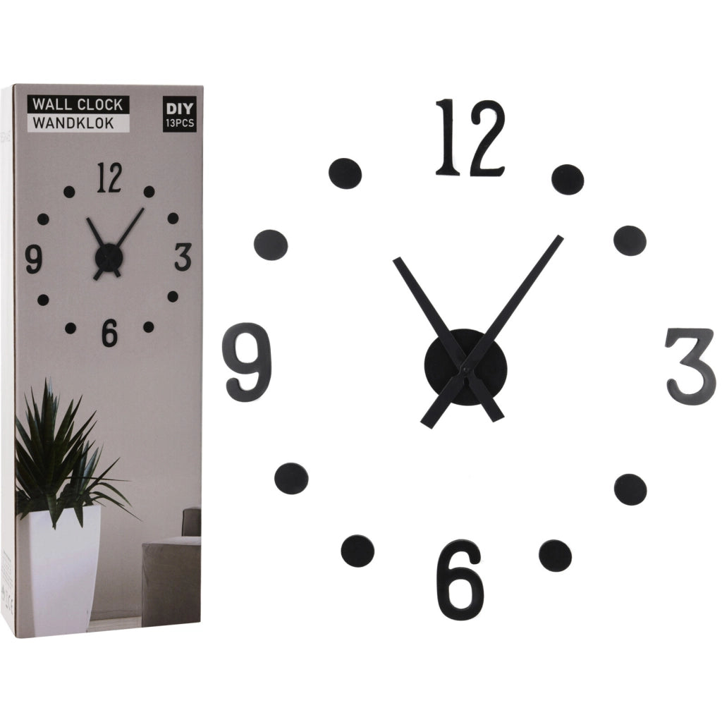 OROLOGIO DA PARETE IN LEGNO ADESIVO
