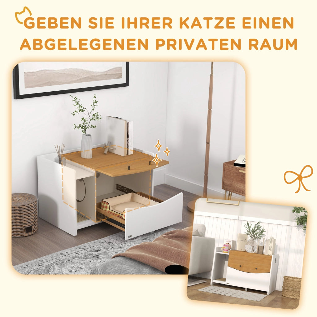 Armadio per gatti estraibile ¨C zephmum ¨C 78x50x51cm