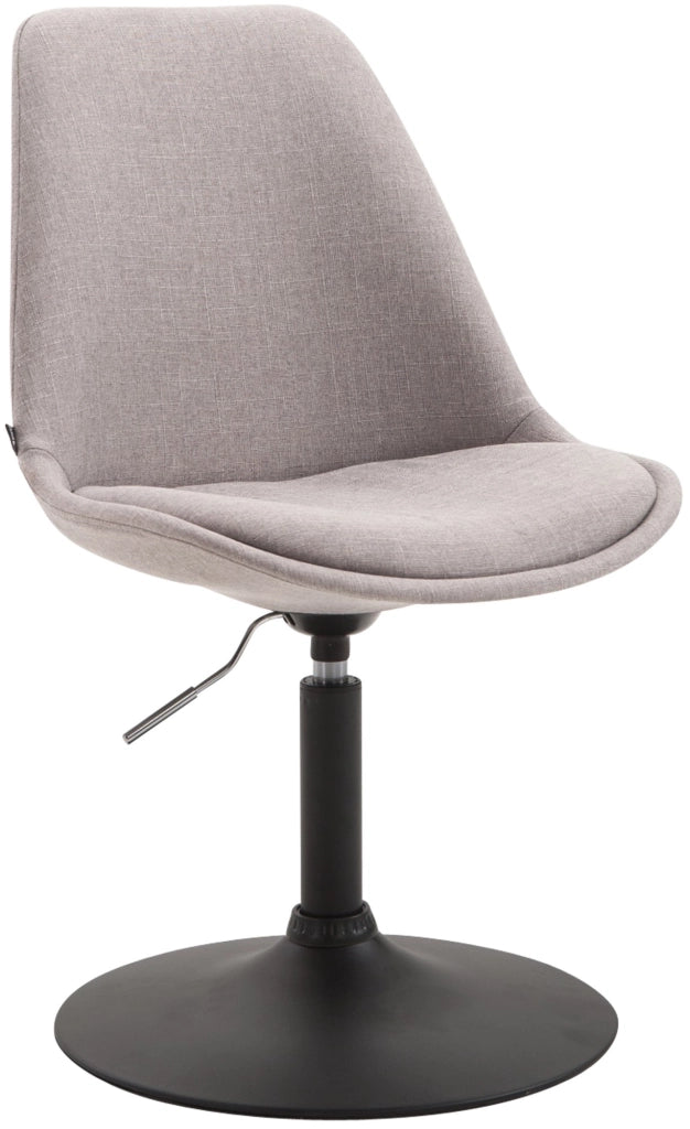 Sedia da pranzo MAVERICK in tessuto grigio,nero