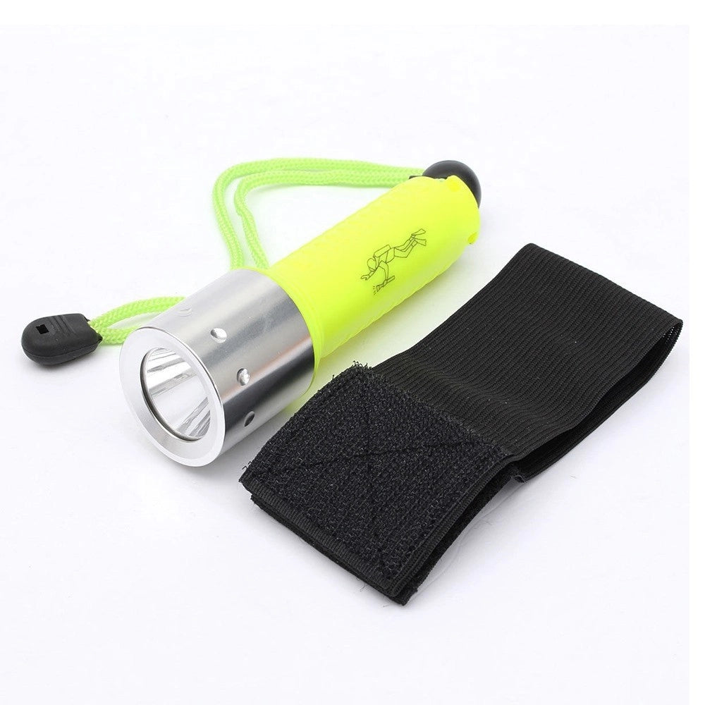 Trade Shop - Torcia Luce Lampada Subacquea Impermeabile Da Polso Led Q5 Fascia 260 Lm -