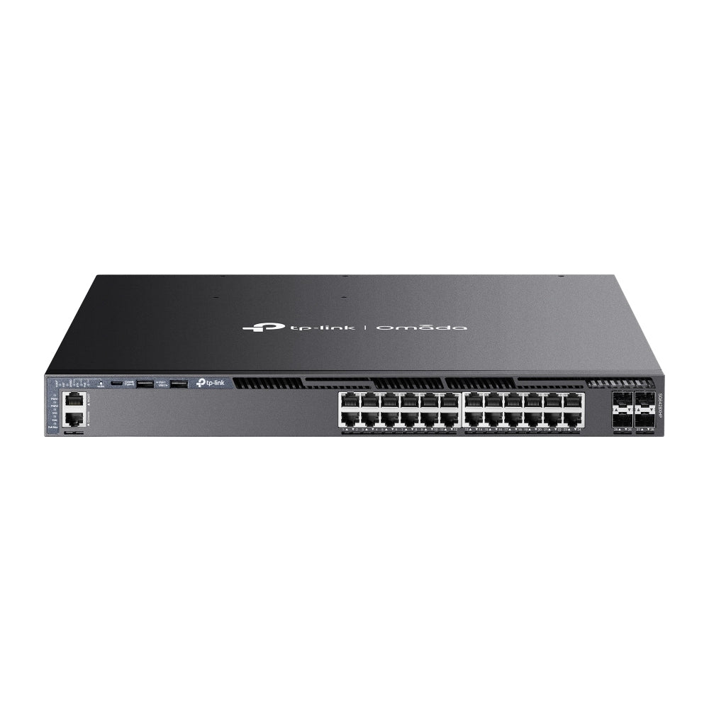 Tp-link omada sg6428xhp switch di rete gestito l3 gigabit ethernet (10/100/1000) supporto power over ethernet (poe) 1u nero