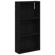 Armadio da Bagno | Mobile da Bagno a muro Rovere Nero 30 x 10 x 60,5 cm