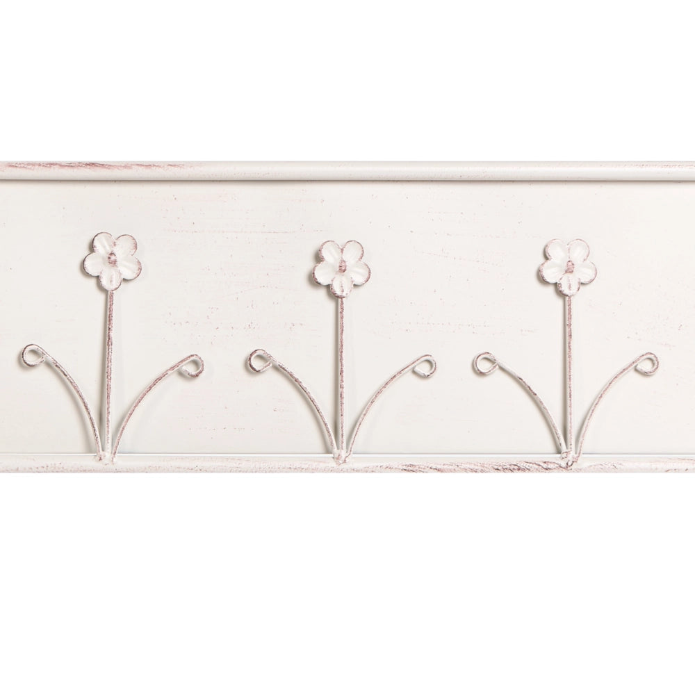 Fioriera rialzata in ferro beige 62 x 25 x 70 cm Vaso da fiori rialzato su piedistallo Supporto per piante da interno ed esterno