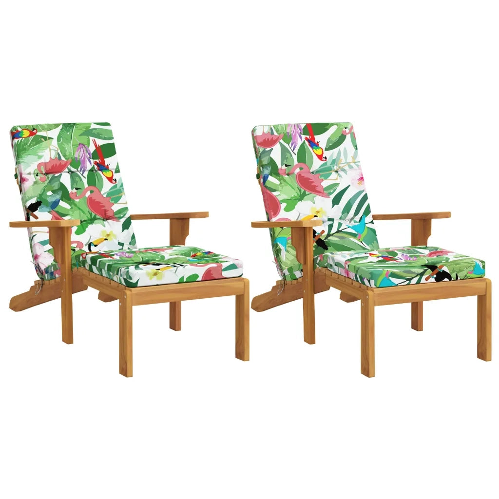 Cuscini per Sedia a Sdraio 2pz Multicolore in Tessuto Oxfordcod mxl 118380