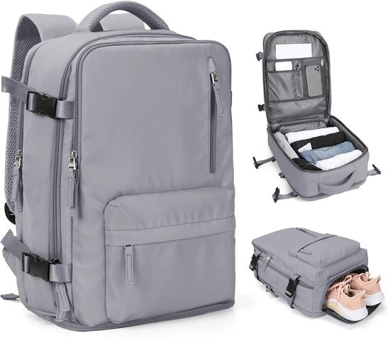 Borsa a Spalla per Viaggio per Damen con Tasca per Scarpe per Laptop da 14 Pollici per Viaggio in Aereo con Protezione da Umidità