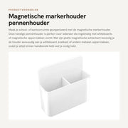 Organizzatore Magnetico per Ufficio - Penna e Matita - Materiale ABS Duraturo - Whiteboard - Scuola e Ufficio