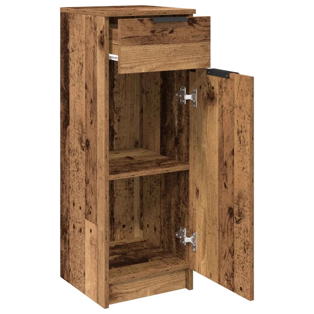 Mobile da Bagno con cassetto Legno vecchio 32 x 34 x 90 cm 863417