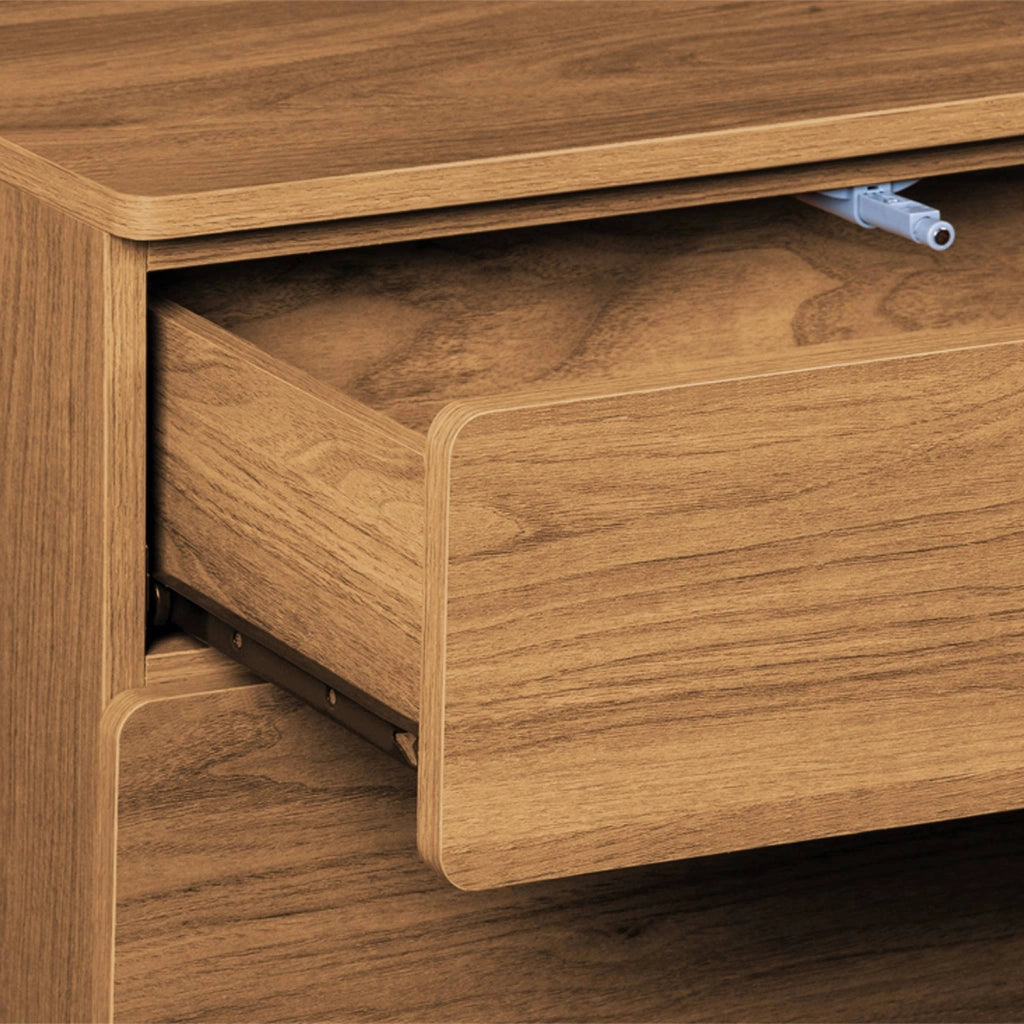 Credenza a 3 ante effetto legno, 3 cassetti , legno di nocciolo