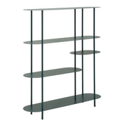 Libreria VKH1106, Beige, Metallo, 118x31x139 cm