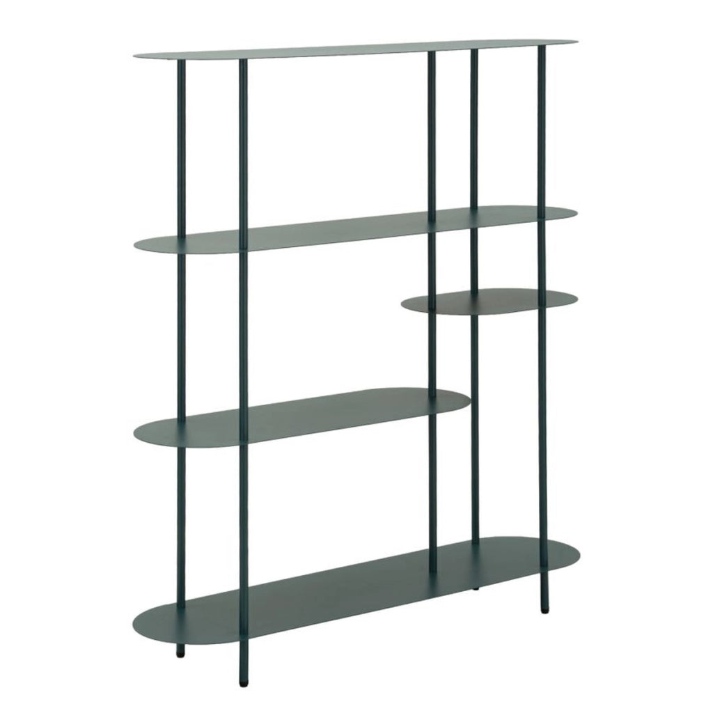 Libreria VKH1106, Beige, Metallo, 118x31x139 cm