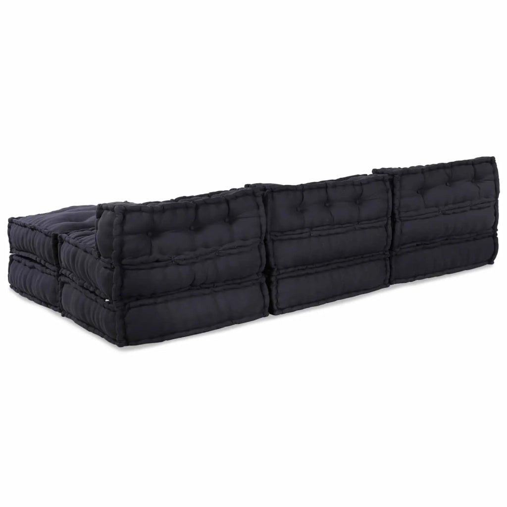 Unità di Divano Modulare 4 pcs Antracite Tessuto 3315069