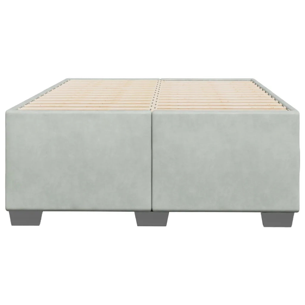 Giroletto senza Materasso Grigio Chiaro 120x200 cm Velluto 3284625