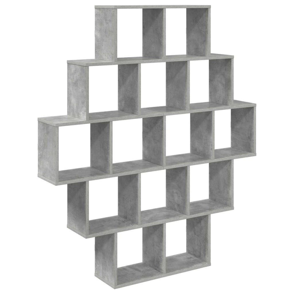 Scaffale da parete Grigio Cemento 120 x 20 x 136 cm 8012159