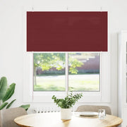 Tenda Plissettata Rosso Bordeaux 120x150 cm Larghezza Tessuto 4015249