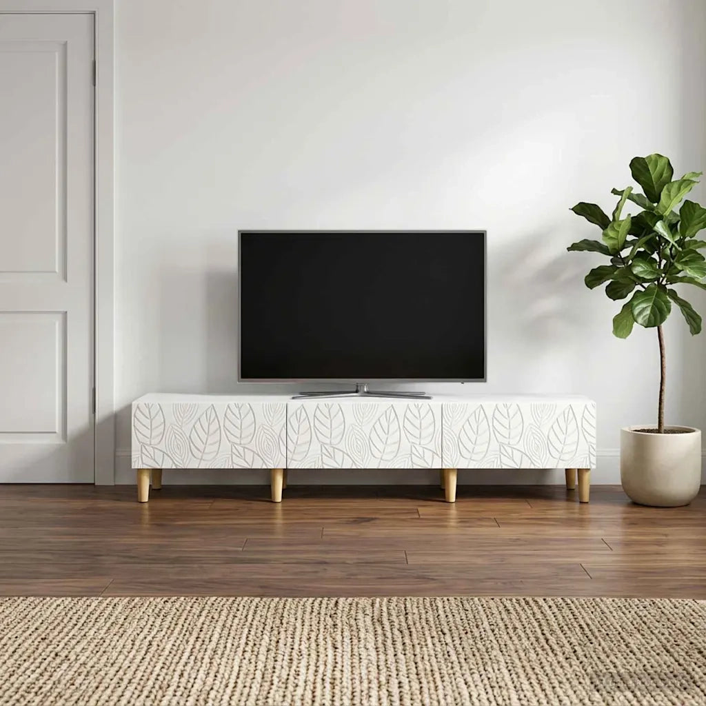 Mobile TV 147 x 34,5 x 30 cm Bianco Legno ingegnerizzato 895165