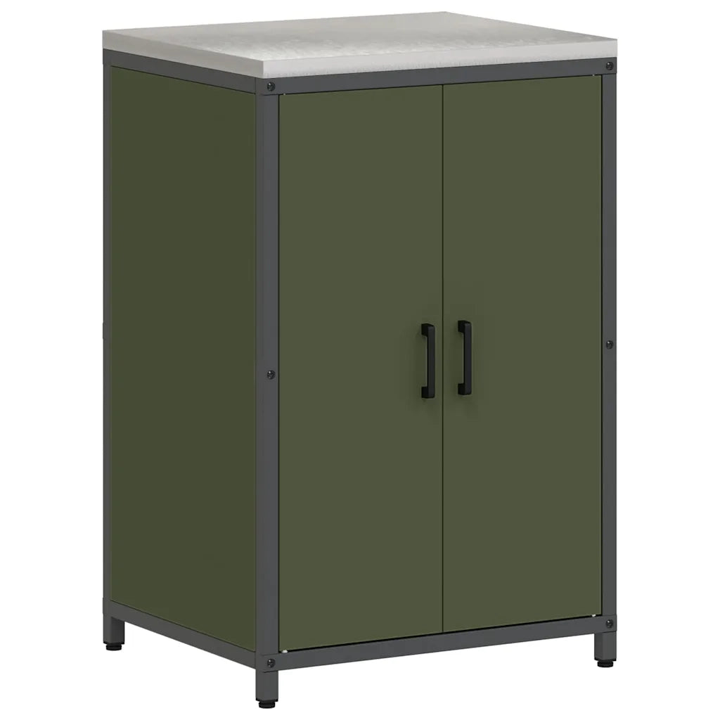 Set di Stoccaggio per Cucina con lo scaffale 2 pcs Verde oliva 3392690