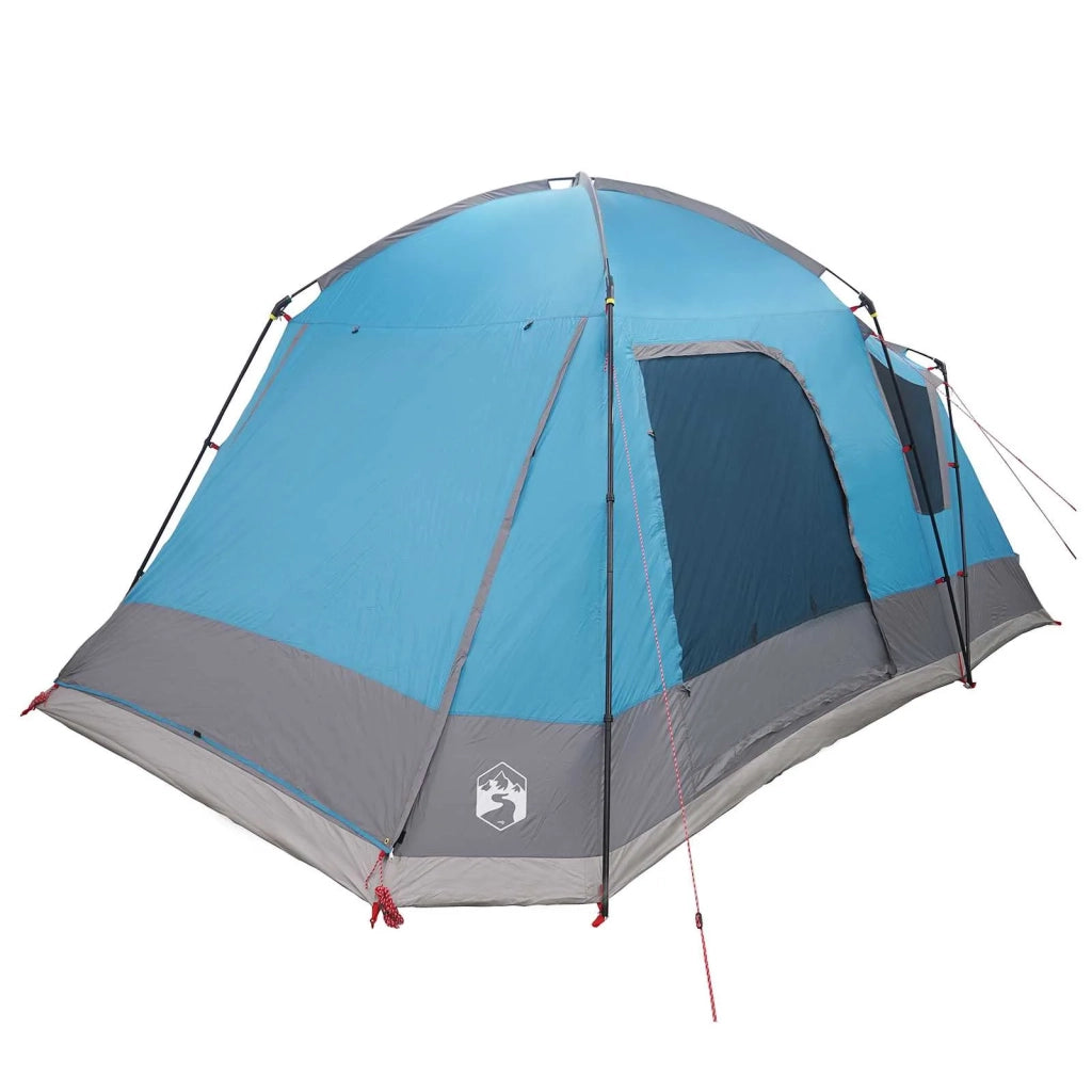 Tenda Capanna con tetto Blu 8 persone Poliestere e Acciaio 42028576
