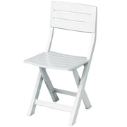 Set 4 sedie pieghevoli in resina Gilda - Arredo Esterno Colore: Bianco