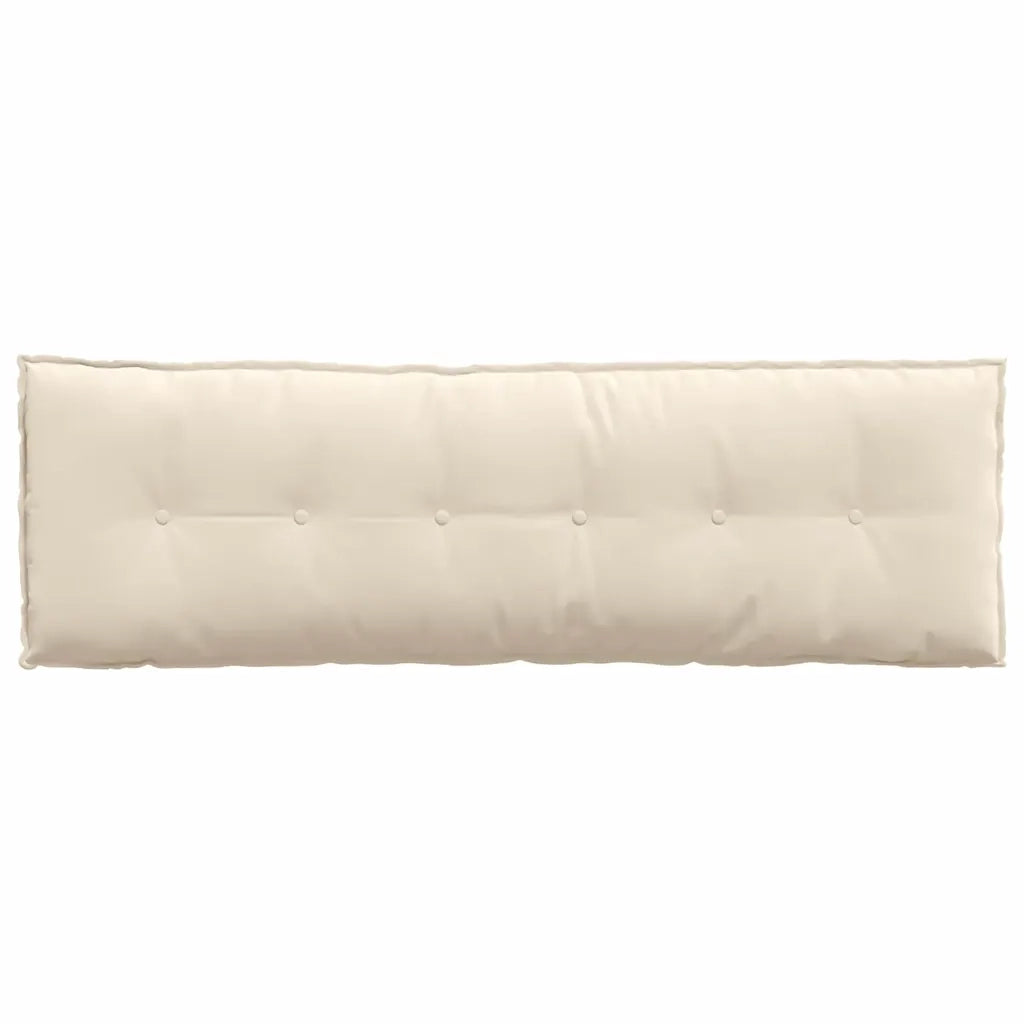 Cuscino per Schiena Beige 160 x 50 cm Tessuto in Microfibra