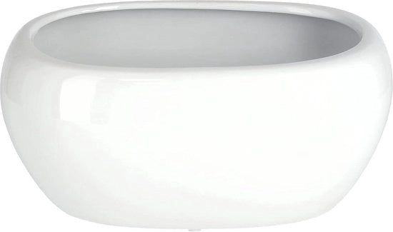 Vaso di ceramica bianco per fiori e piante - Design senza tempo