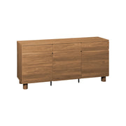Credenza a 3 ante effetto legno, 3 cassetti , legno di nocciolo