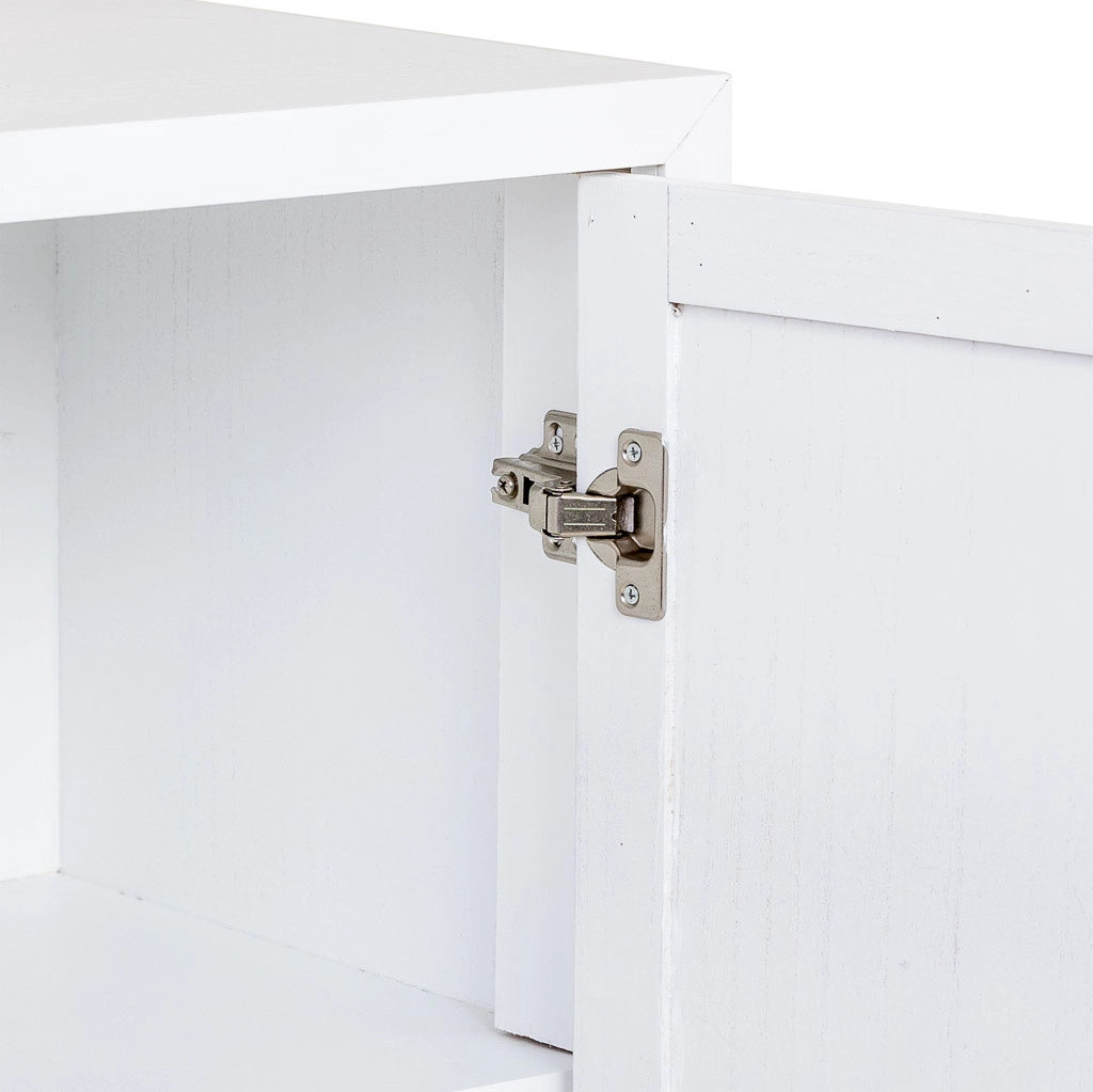 Credenza 3 ante in legno e metallo 160x41,5x90h cm