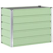 Fioriera | Cassetta per fiori | Vaso Verde Pastello 100 x 50 x 77 cm Acciaio zincato