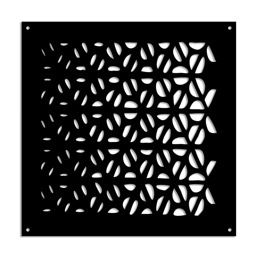 COFFEE - Pannello in PVC traforato - Parasole Colore: nero, Misura: 98x98 cm