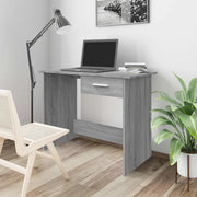 Scrivania Grigio Sonoma 100x50x76 cm in Legno Multistrato cod mxl 75453