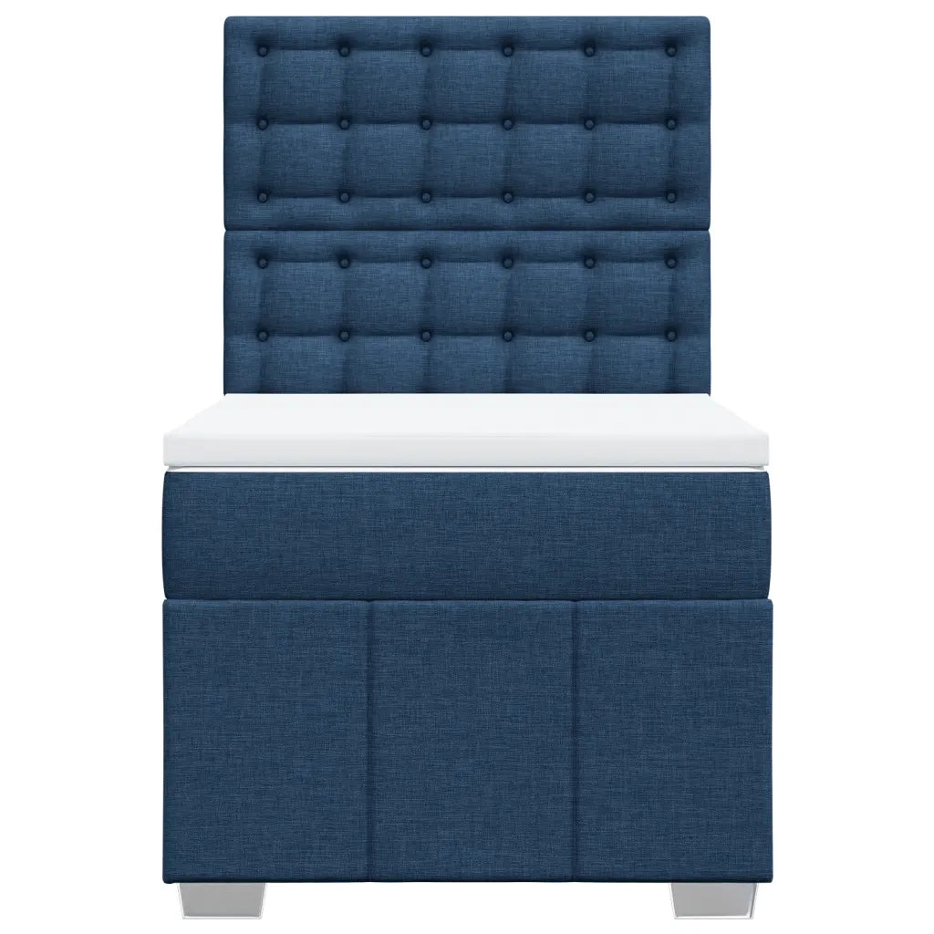 Giroletto a Molle con Materasso Blu 100x200 cm in Tessuto 3293899