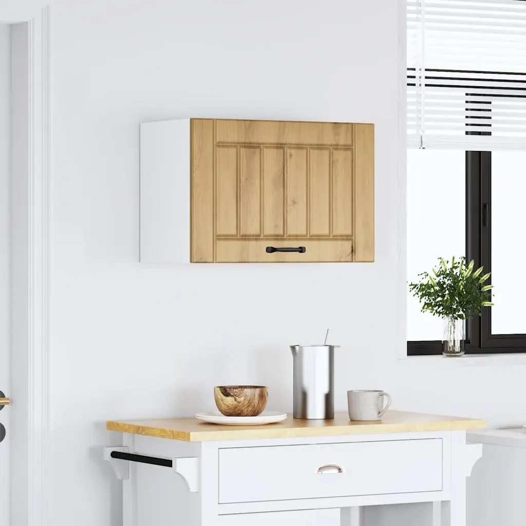 Pensile da Cucina Lucca Rovere Artigianale in Legno Multistrato 853846