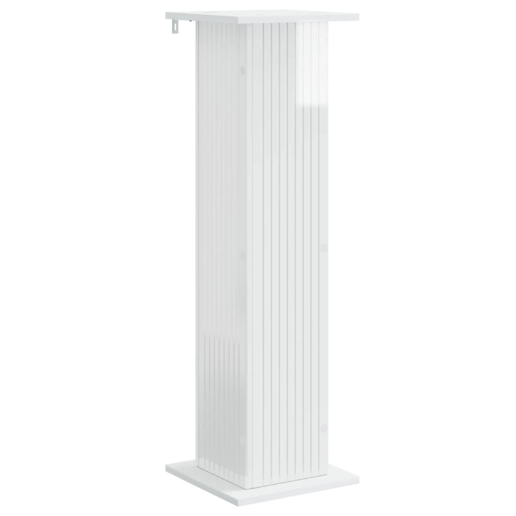 Supporto per piante 2 pcs Bianco Lucido 30,5 x 30 x 100,5 cm 899753