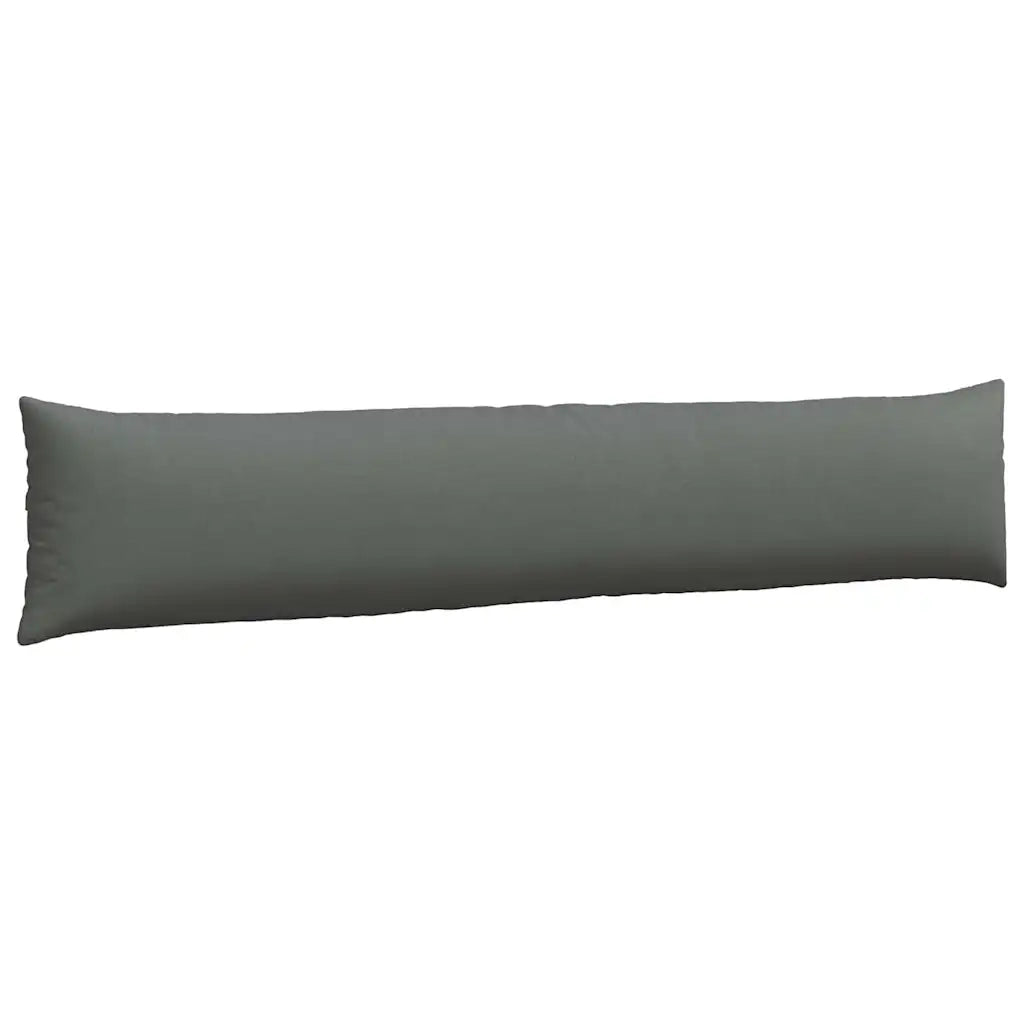 Cuscini da Divano 2 pcs Grigio scuro 200 x 40 cm Tessuto