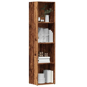 Libreria-Scaffale per Libri-Mobile di Stoccaggio Legno Antico 36x30x143 cm in Legno Multistrato