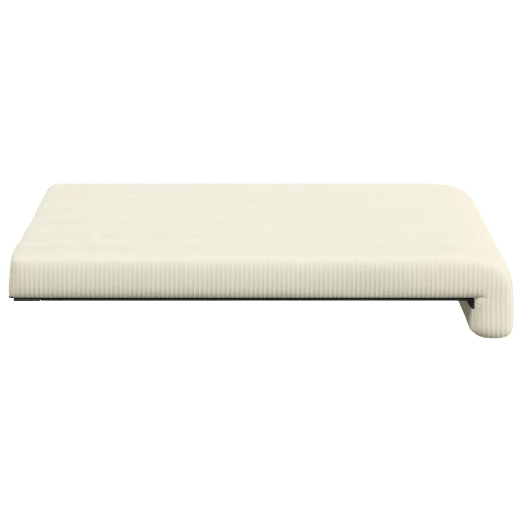 Cuscino per panchina 4 pcs corduroy Crema Profondità 35 cm 42043137