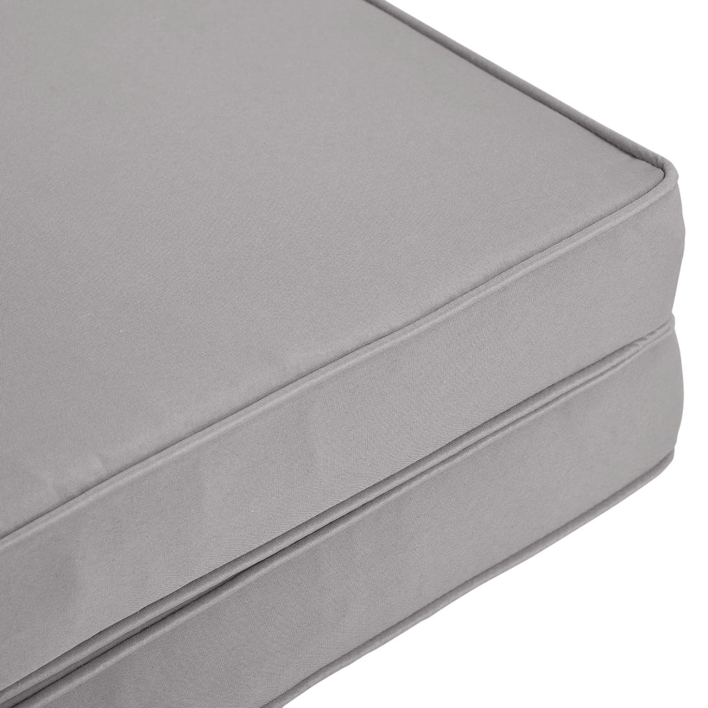 Cuscino per Poltrona da Giardino ¨C zephmum ¨C Grigio Chiaro 56x52/56x46cm