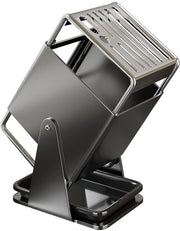 Blocco di lavoro per cucina a 9 vani - Organizzatore di utensili da cucina, all-in-one supporto e raccordo per coltelli da cucina, sega da cucina e coltelli da tavola