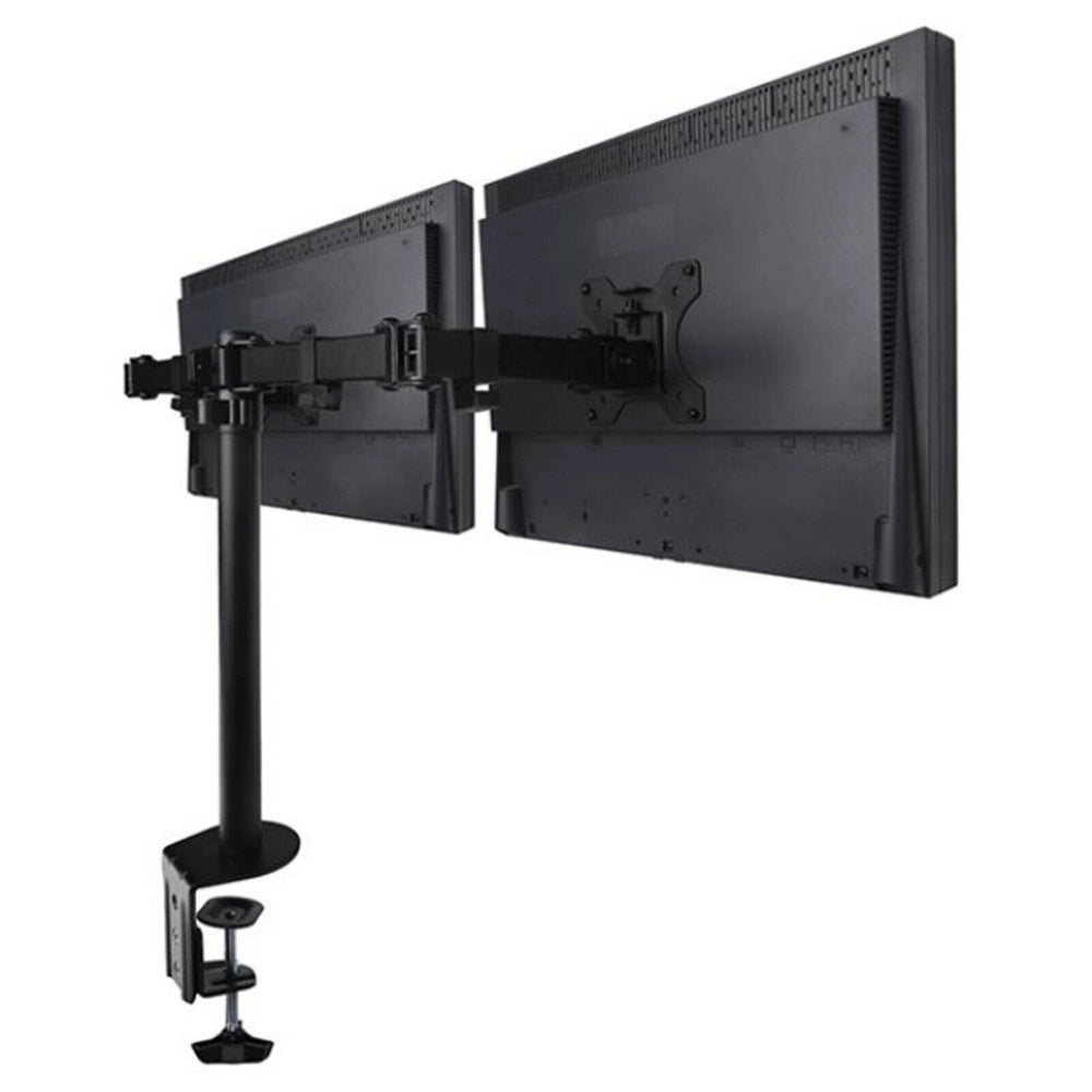 Trade Shop - Supporto Staffa Montaggio Per Doppio Monitor Tv Da Scrivania Da 15" A 27" 16kg -