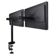 Trade Shop - Supporto Staffa Montaggio Per Doppio Monitor Tv Da Scrivania Da 15" A 27" 16kg -