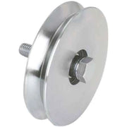 RUOTA CON BULLONE PER CANCELLI GOLA Y 90 mm