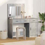Tavolo da Trucco con cassetto 2 pcs Grigio Legno multistrato 3334230