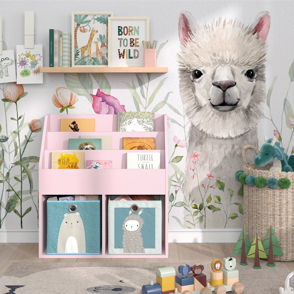 Vicco Libreria bambini rosa 72 x 79 cm Senza box pieghevole